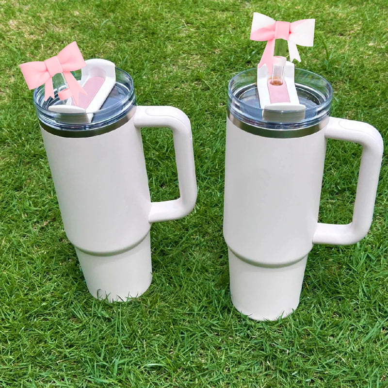 3 uds accesorios para taza Stanley 1 Uds. Tapa de cubierta de paja con lazo de 1