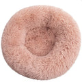 Super soft round bed for pets, wide plush house for medium dogs, 