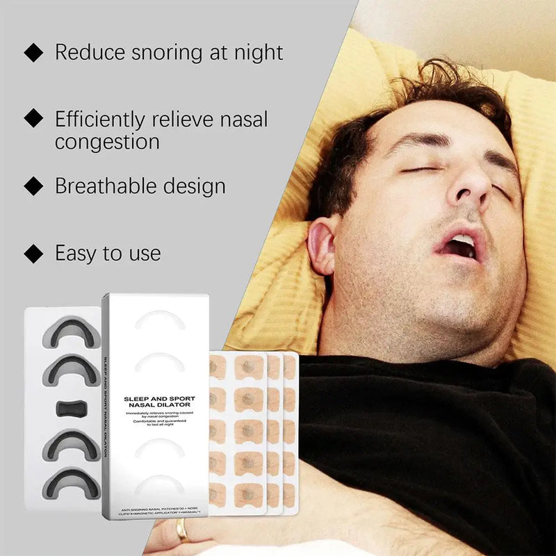 Nasal Breathing Dilators Improve Sleeping Respiratory Reduce Snoring Starter Kits Magnetic Nose Strips Increase Sport Air