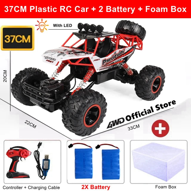 Coche todoterreno 4WD RC, coches de Control remoto 4x4, Radio, Buggy, camión de