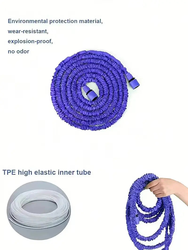 High pressure extensible magic hose for washing cars, 7 functions 