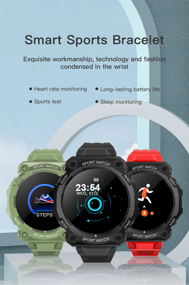 Y56 reloj inteligente con Bluetooth para hombre y mujer, pulsera táctil redonda