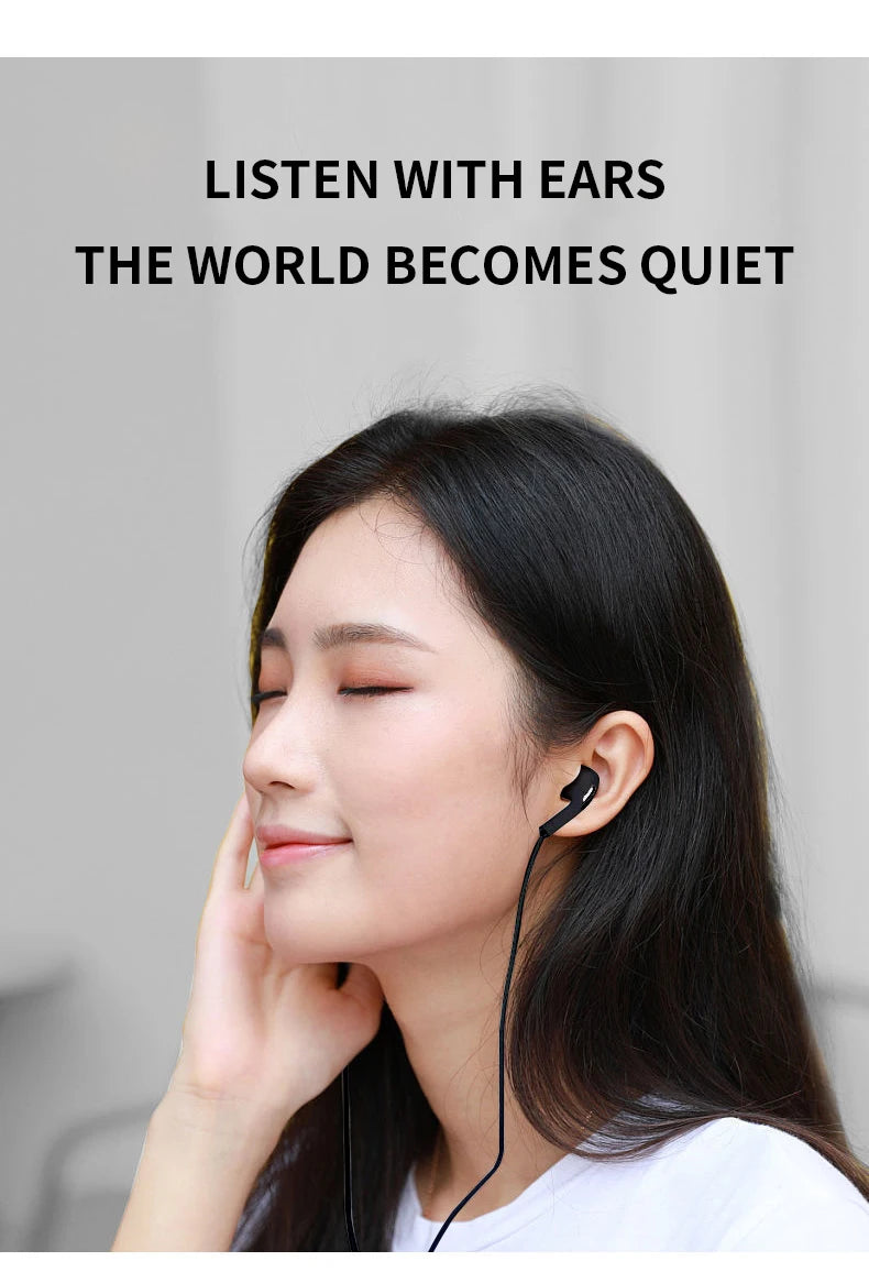 Universal Earphone 3.5mm Jack Wired Headphones With Microphone HiFi Stereo Earbuds Sports Headsets For Xiaomi Samsung Redmi POCO