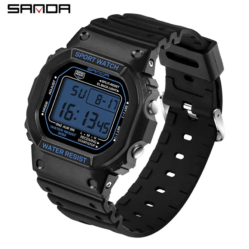 Fashino Sanda-reloj Digital para hombre, accesorio masculino de pulsera resisten