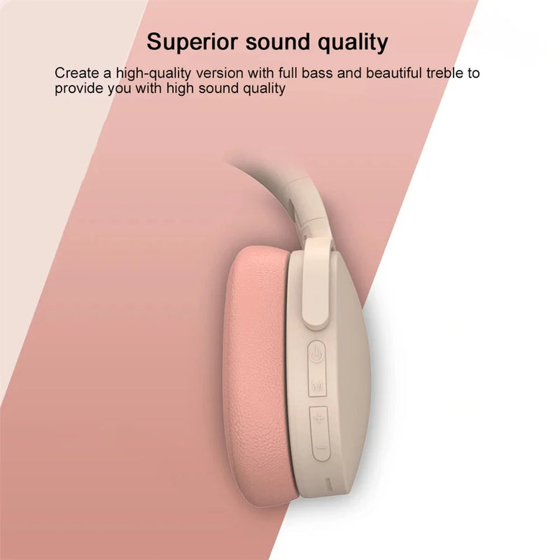 Headphones P2961 Bluetooth 5.3 Over-ear Earphone For Samsung iPhone Stereo Hifi Headset Game Earbuds With Mic