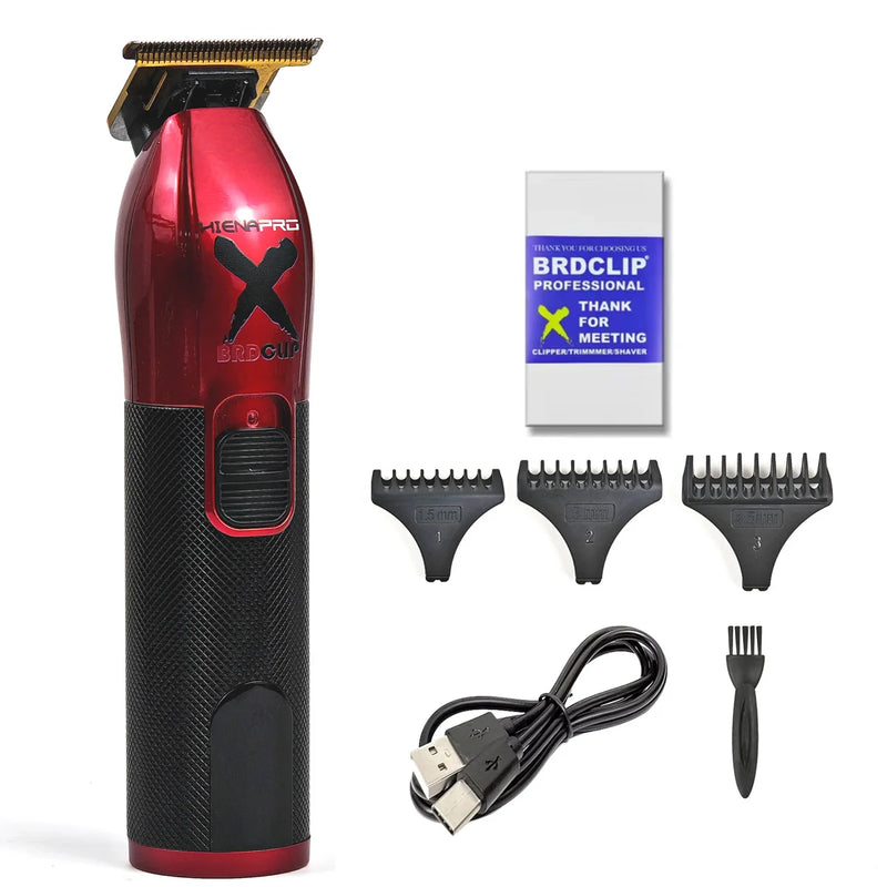 BRDCLIP S15 Professional 7000RPM 2 Gears Hair Trimmer Barber Carving Gradient 1200mAh Finish Machine Salon Electric Clipper