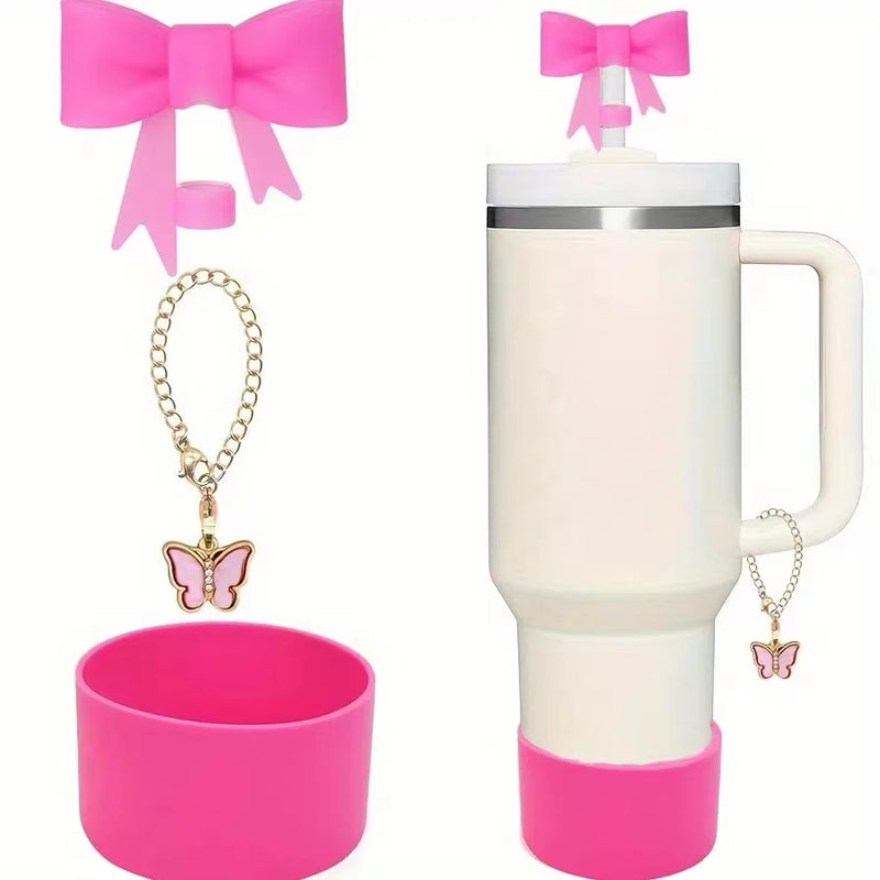 3 uds accesorios para taza Stanley 1 Uds. Tapa de cubierta de paja con lazo de 1