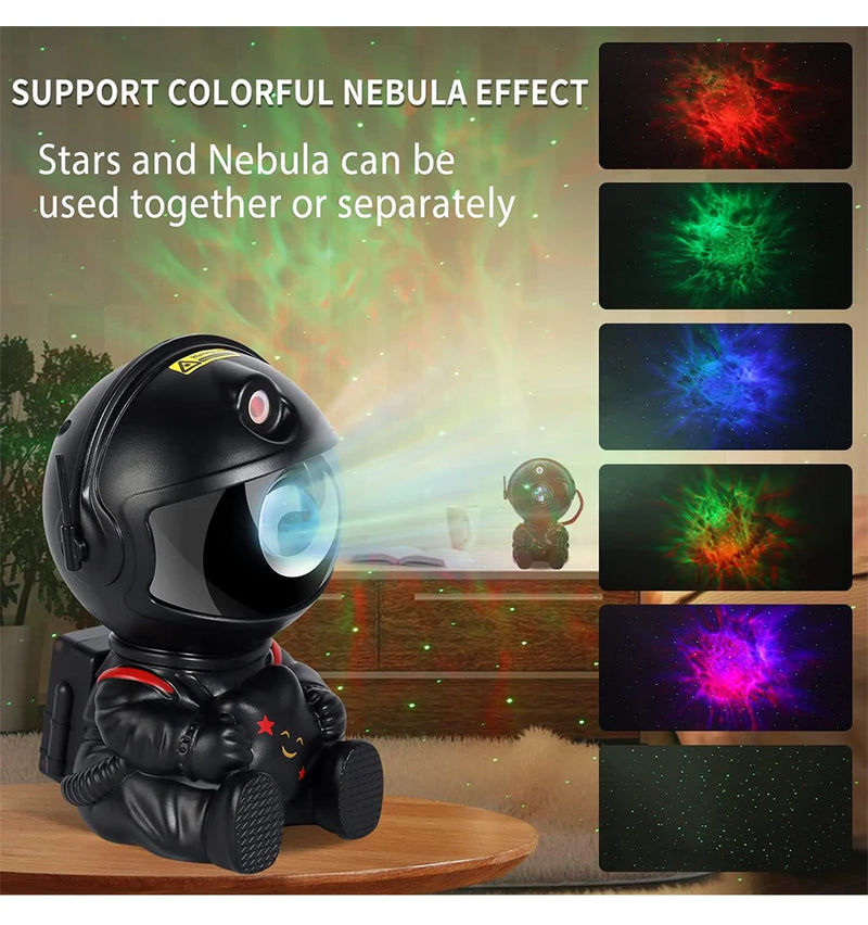 Galaxy Star Astronaut Projector Light Starry Sky Porjectors Lamp Decoration Bedroom Room Nebula LED Night Light Child Adult Gift