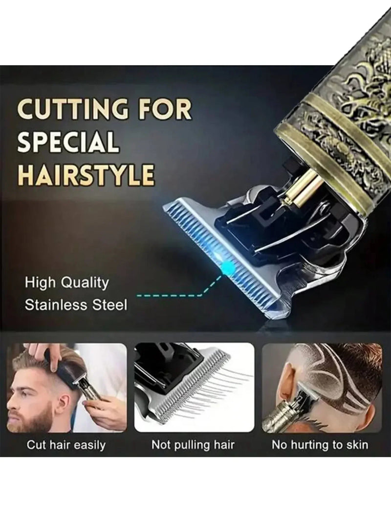 T9 LCD electric hair clipper, oil grooming head, hair cutting machine 