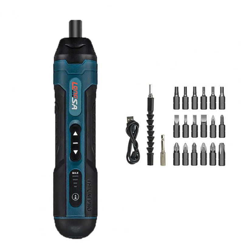 1 Set Screwdriver Kit USB Charging Precision Compact 3.6V Rechargeable Electric Screwdriver Kit LED Powerful Screwdriver