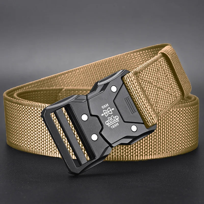 Tactical Waist Belt - Durable Automatic Buckle, Perfect for Outdoor Adventures, Unisex Accessories for Men and Women