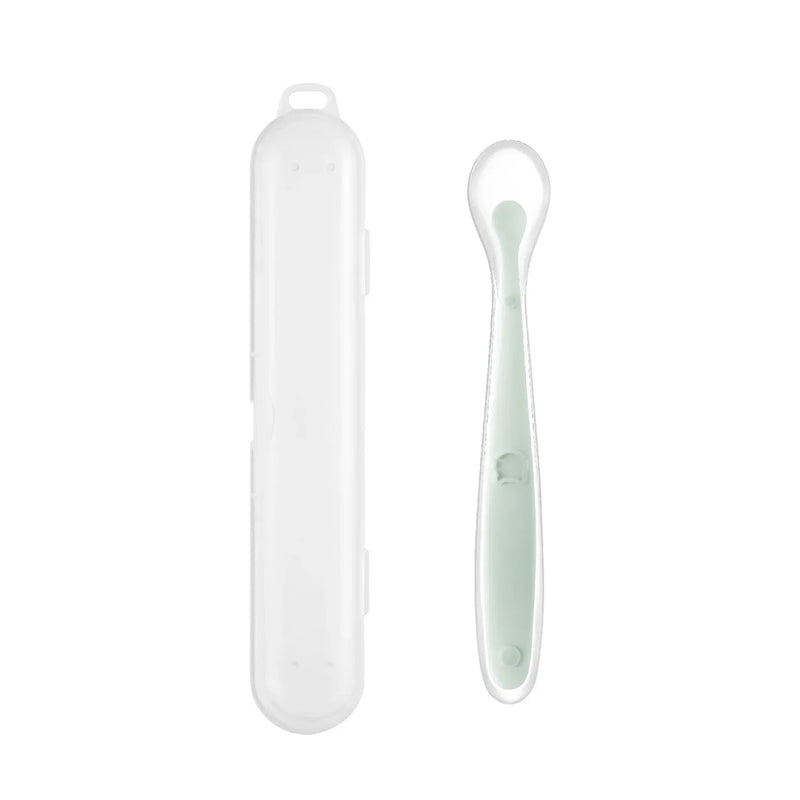 Soft Silicone Baby Spoon Toddler Complementary Food Feeding Training Spoon for Infants Soft Tip Spoon Children's Tableware