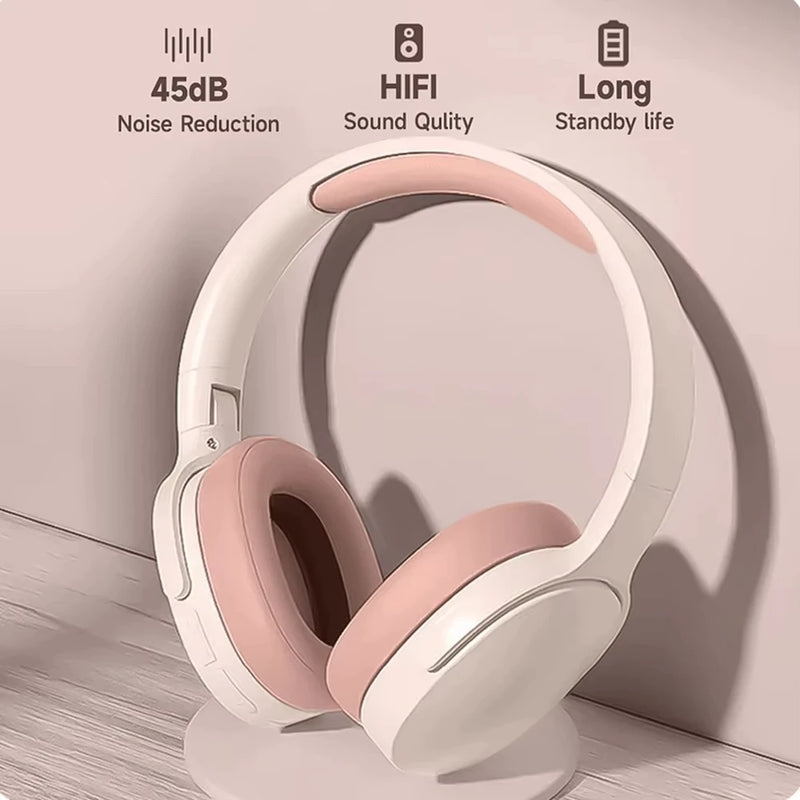 Headphones P2961 Bluetooth 5.3 Over-ear Earphone For Samsung iPhone Stereo Hifi Headset Game Earbuds With Mic