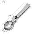 Multifunctional Ice Cream Scoops Stainless Steel Dual-Purpose Scoop Fruit Watermelon Spoon Ball Scoop Household Ice Cream Tools