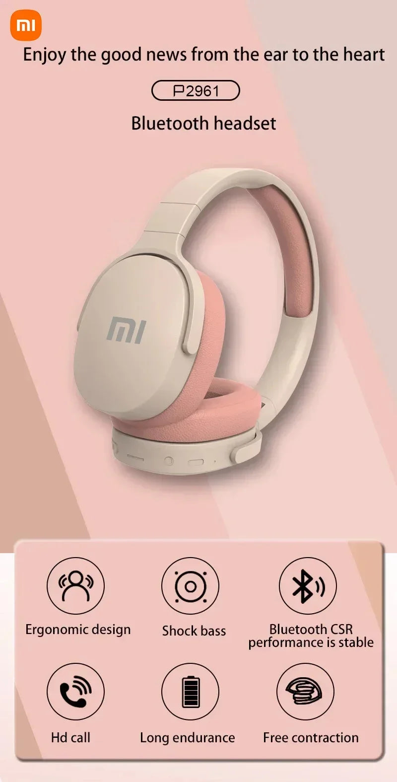 Xiaomi Original P2961 auriculares inalámbricos Bluetooth 5,3 auriculares para S