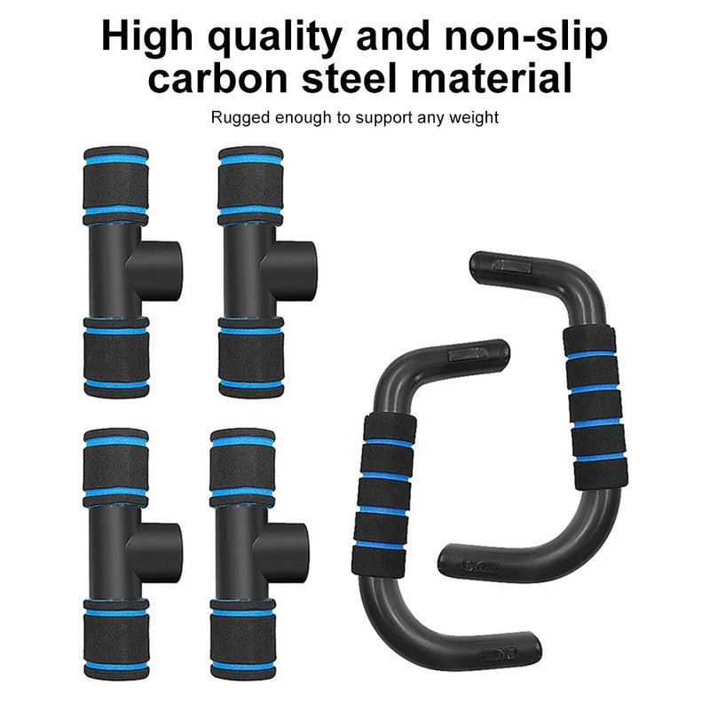 1pair U-shaped Push-up Rack Fitness Equipment Hand Sponge Grip Muscle Training Push Up Bar Chest Home Gym Body Building