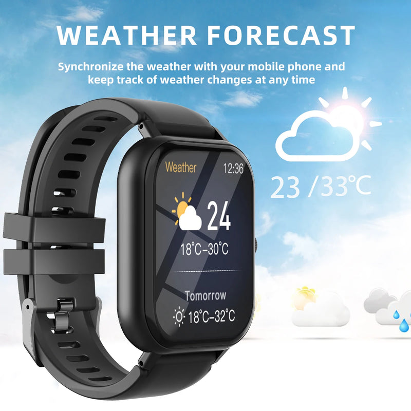 Sports smart watch for men and women, wristband with touch screen with 