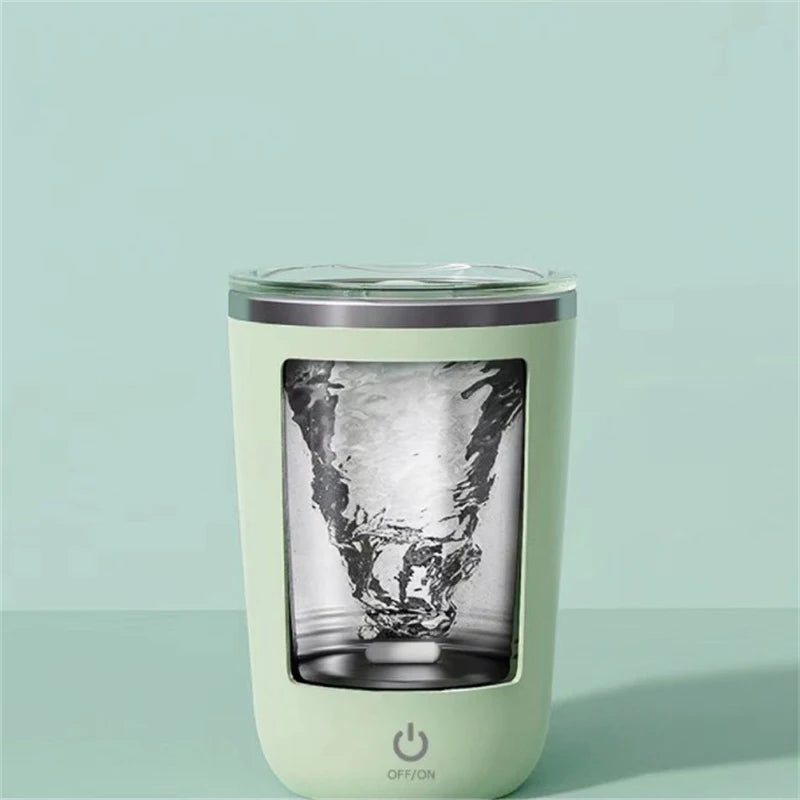 Taza automática con agitación automática, de acero inoxidable 304, recargable, magnética, para mezclar leche, mezclador inteligente, botella de agua