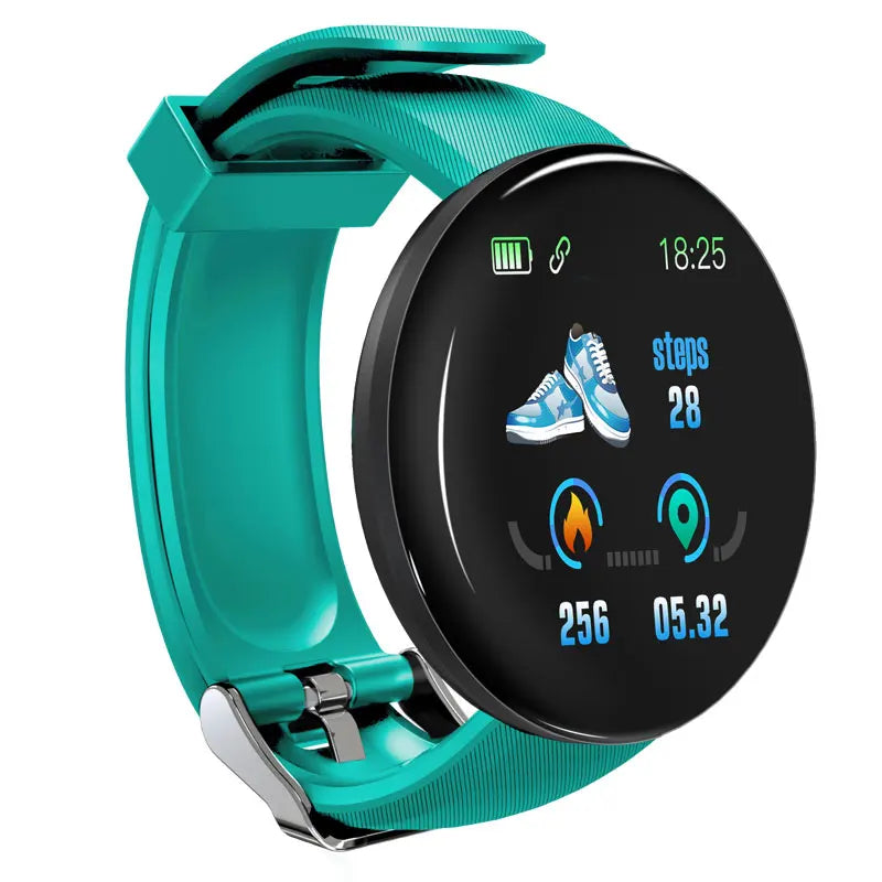 Reloj inteligente D18 para hombre y mujer, pulsera Digital resistente al agua co