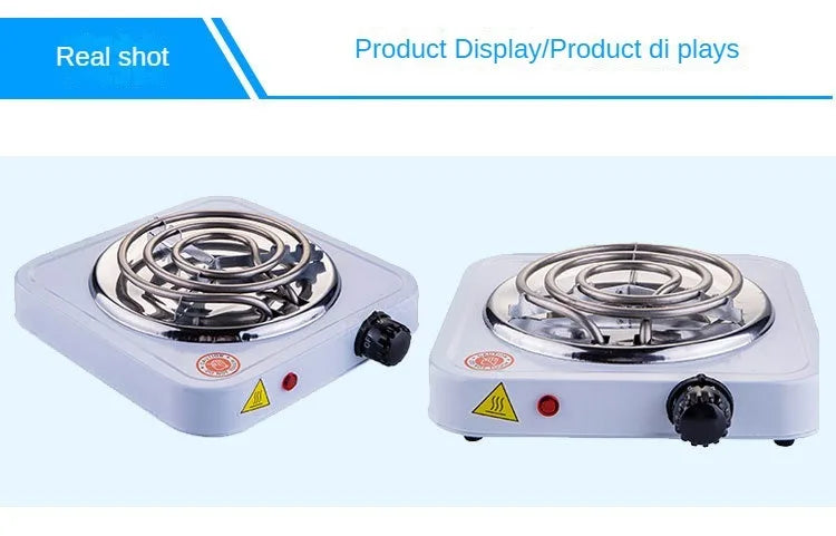 Electric Furnace Household Mini Single Disc Burner Portable Hot Plate Mosquito Incense Furnace 500W2000W 200-1000℃ Kitchen Stove