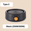 110V Electric Mini Coffee Heater Milk Tea Mocha Heating Stove Hot Plate Multifunctional Cooking Pot Oven Small Furnace Cooker