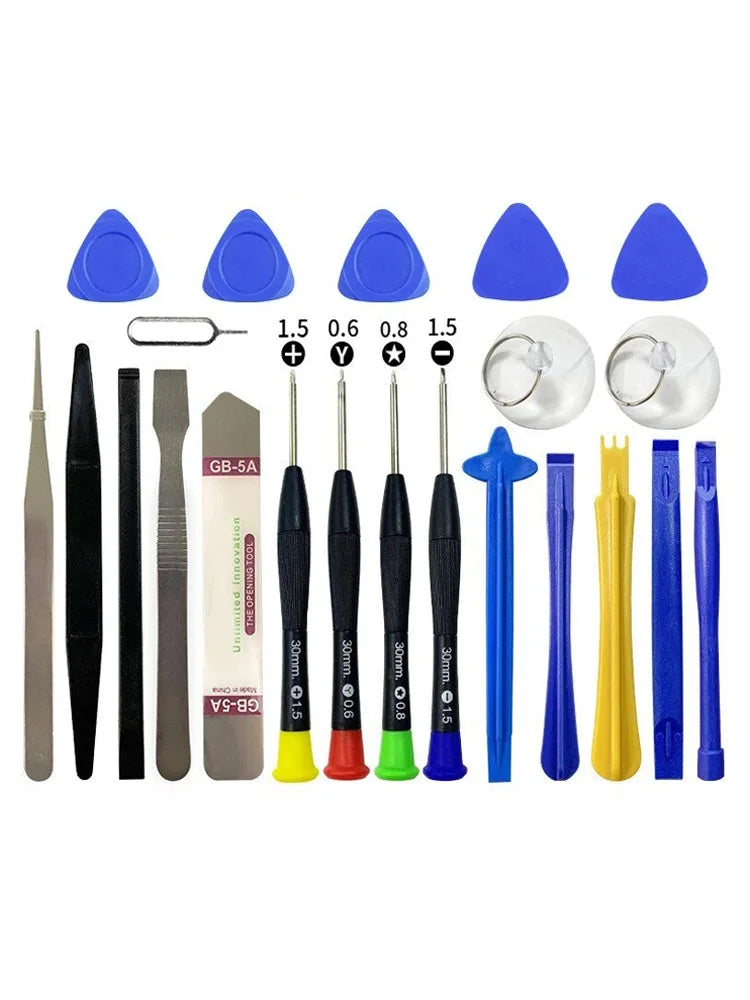 22 in 1 Mobile Phone Repair Tools Opening Screwdriver Set for iPhone iPad Laptop Computer Disassemble Hand Tool Kit Opening Tool