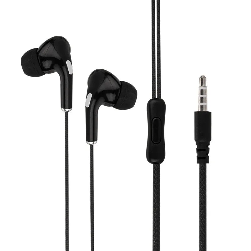 Universal Earphone 3.5mm Jack Wired Headphones With Microphone HiFi Stereo Earbuds Sports Headsets For Xiaomi Samsung Redmi POCO