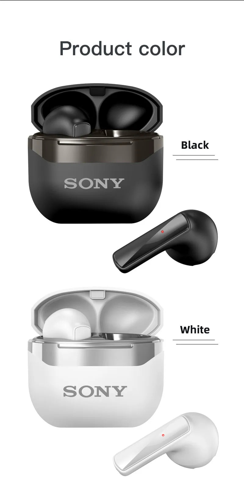 Sony TWS Wireless Bluetooth Headphones ENC Intelligent Noise Reduction Headset Waterproof Gaming/Sports/Music Earphone