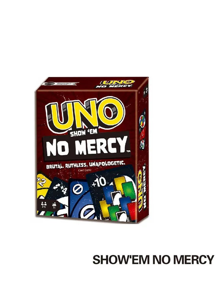 UNO NO MERCY Matching Card Game Dragon Ball Z Multiplayer Family Party Boardgame Funny Friends Entertainment Poker