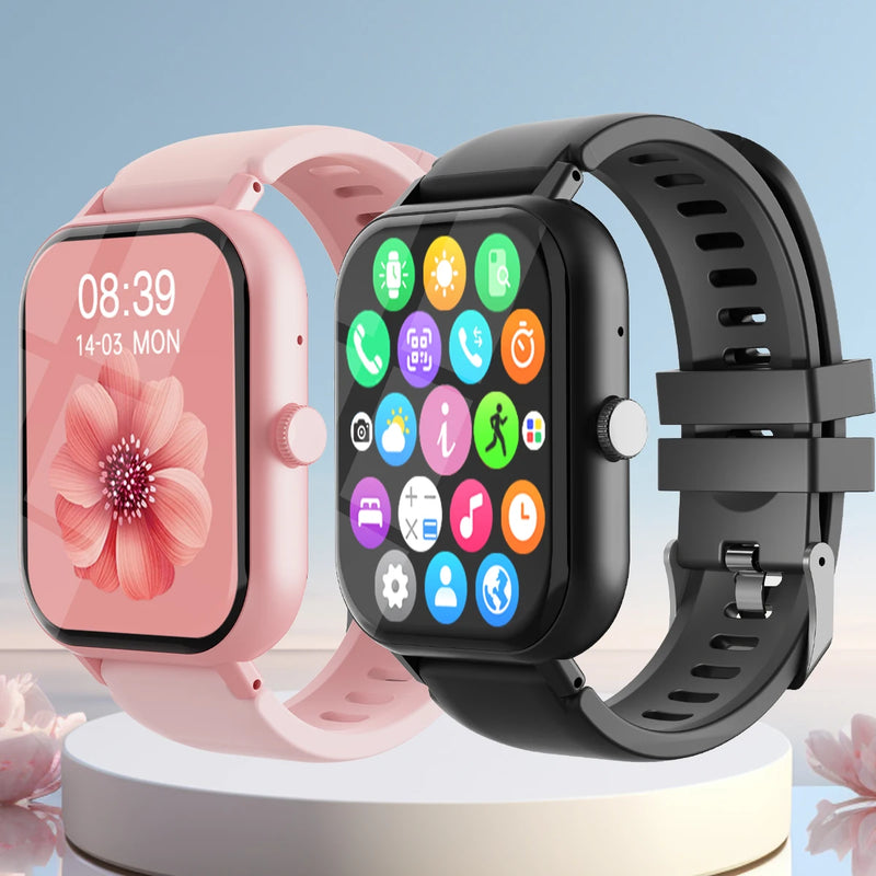 Reloj inteligente deportivo para hombre y mujer, pulsera con pantalla táctil co