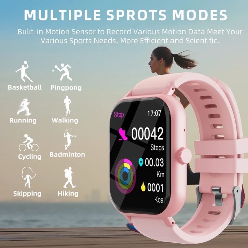 Reloj inteligente deportivo para hombre y mujer, pulsera con pantalla táctil co