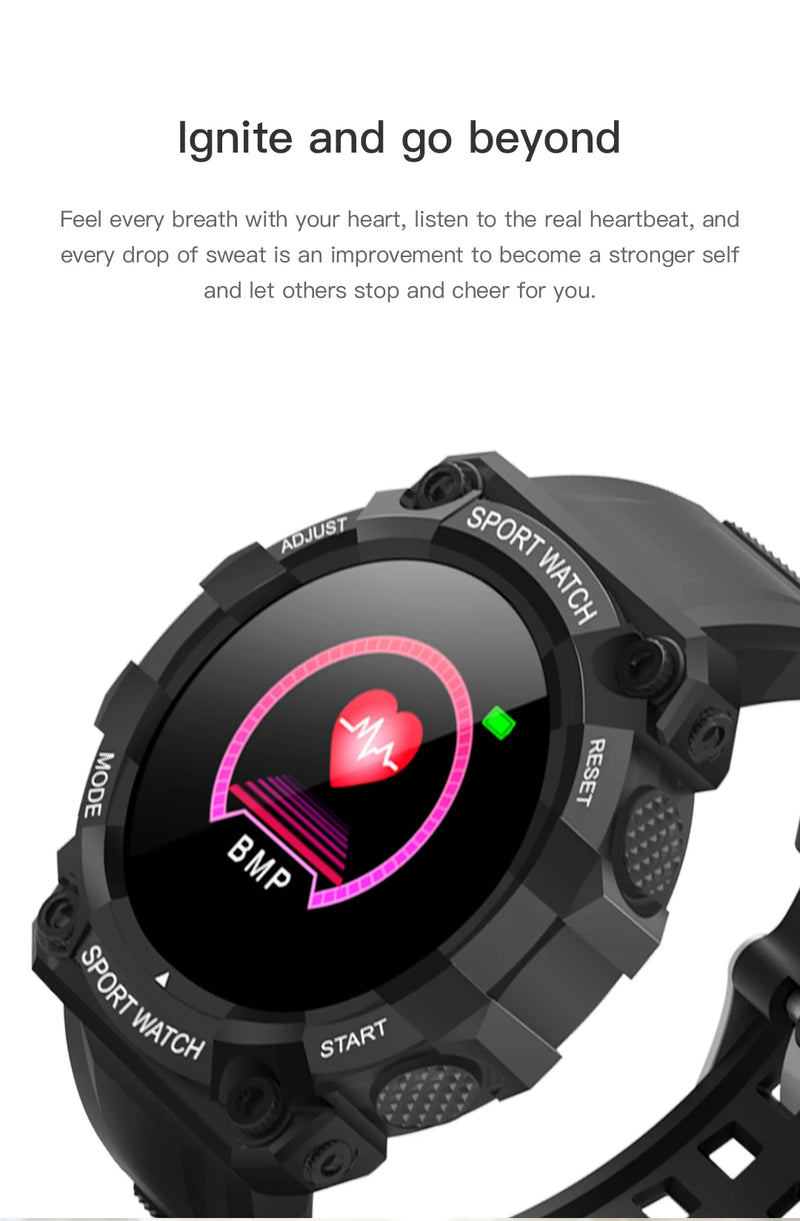 Y56 reloj inteligente con Bluetooth para hombre y mujer, pulsera táctil redonda