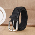 Men's Belt Casual Woven Elastic Belt Outdoor Sports Women's Belt No Need for Punching Climbing Work Belt For Men Women Fashion