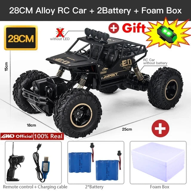 Coche todoterreno 4WD RC, coches de Control remoto 4x4, Radio, Buggy, camión de