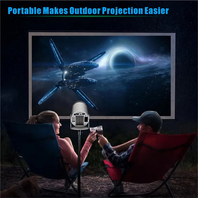 new HY300 Pro plus Projector Android 4K 1280*720P Dual Wifi  Video  Portable Outdoor home hd led proyector cine en casa