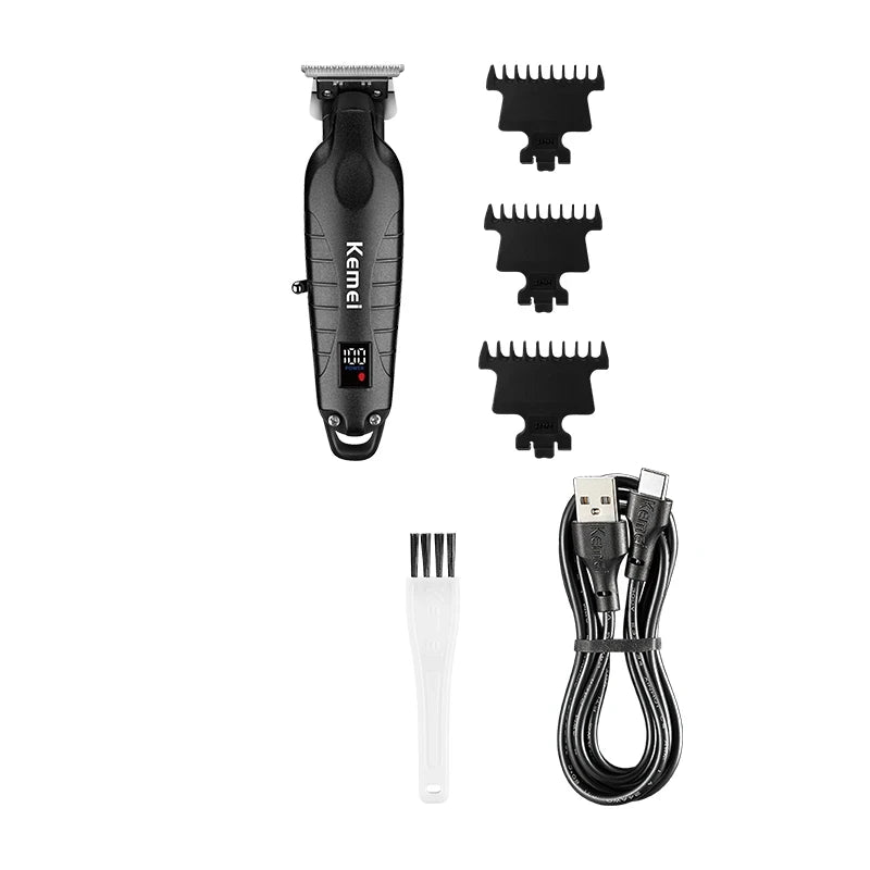 Kemei KM-2293 Salon Level Powder Metallurgical Blade Electric Scissors Hair Clipper 1200 mAh Lithium Battery Hair Trimmers