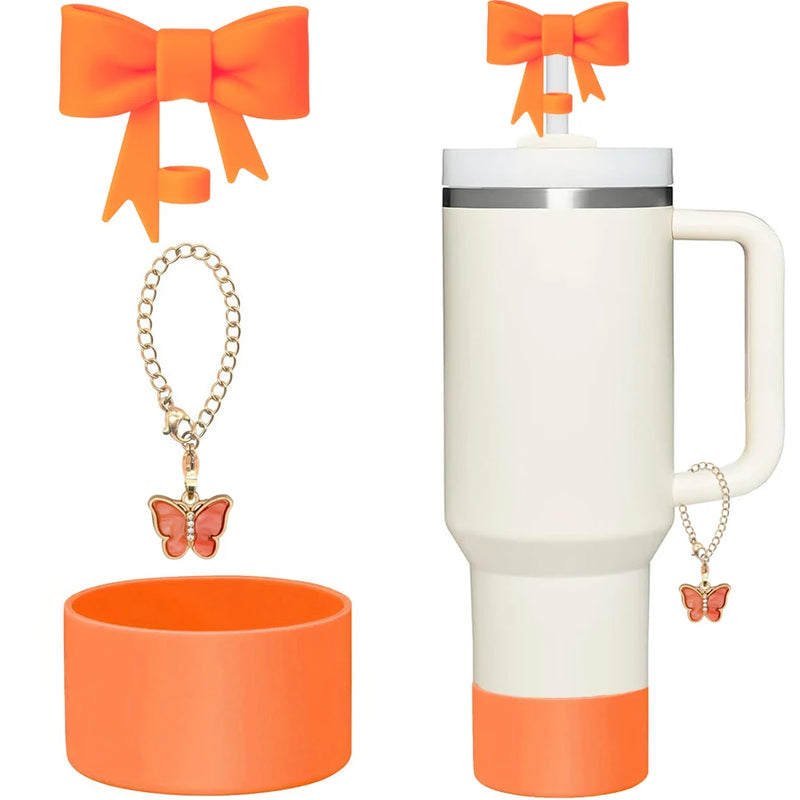 3 uds accesorios para taza Stanley 1 Uds. Tapa de cubierta de paja con lazo de 1