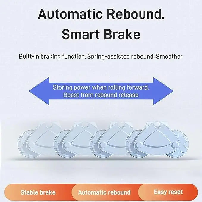 Automatic Rebound Abdominal Wheel, Core Muscle Ab Trainer, Counter Display, Fitness Exercise Wheel, Elbow Support