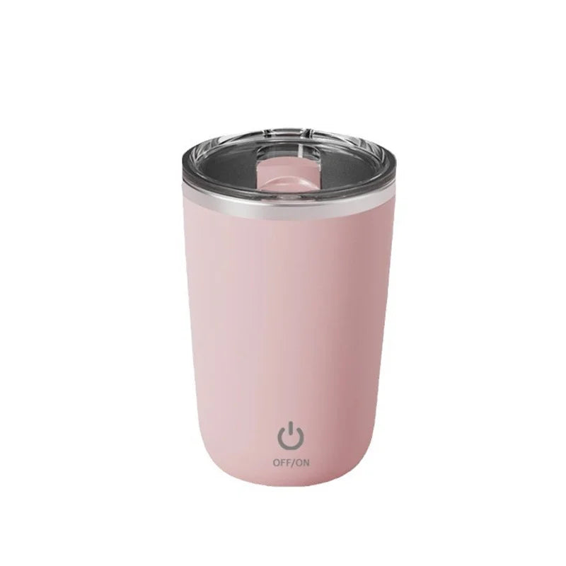 Taza automática con agitación automática, de acero inoxidable 304, recargable, magnética, para mezclar leche, mezclador inteligente, botella de agua