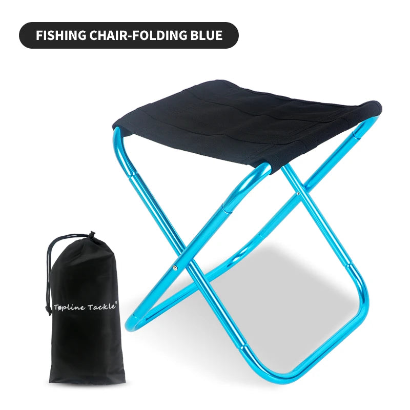 Portable Multifunctional Outdoor Picnic Camping Folding Chair Ultra Light Fishing Stool Travel Stool Fishing Accessories