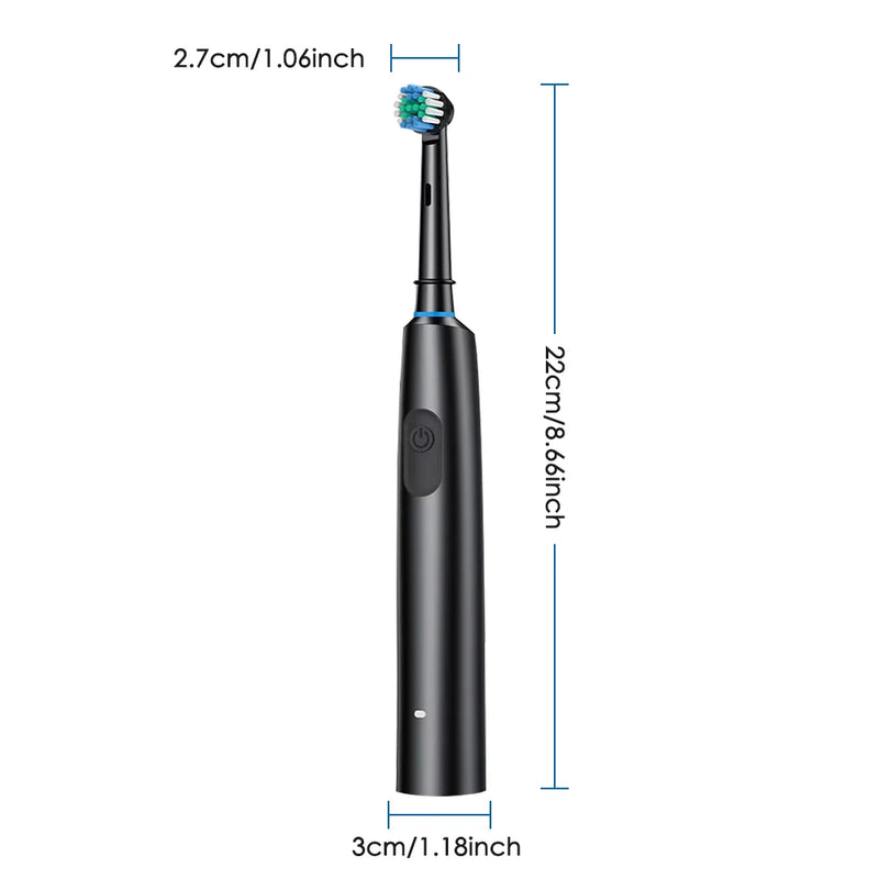 Electric Toothbrush Adult Rotation Clean Teeth Charging Soft Hair Tooth Brush 3D Whiten Teeth Oral Care Brush With 4 Brush Heads