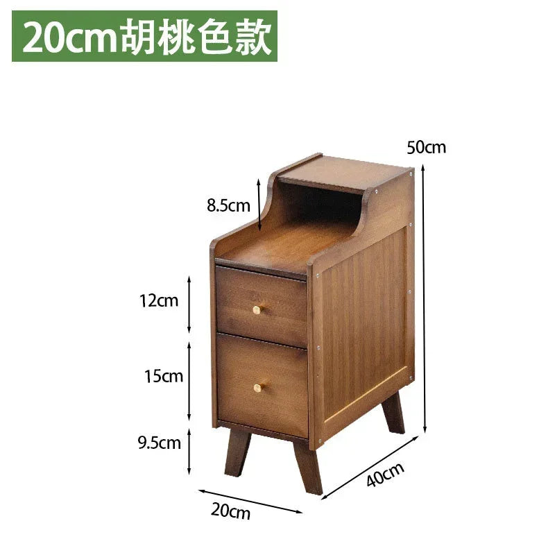 Bamboo night table, tea table, creat side storage cabinet 