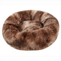 Super soft round bed for pets, wide plush house for medium dogs, 