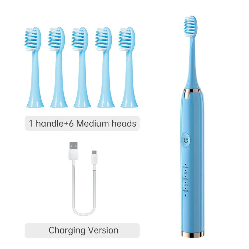 Tongwode Oral Cleaning Electric Tooth Brushes Long Lasting Smart Wireless Rechargeable Automatic Ultrasonic Electric Toothbrush