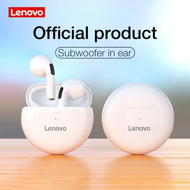 Lenovo LivePods HT38 TWS Bluetooth Earphone Mini Wireless Earbuds with Mic for iPhone Xiaomi Sport Waterproof 9D Stere Headphone