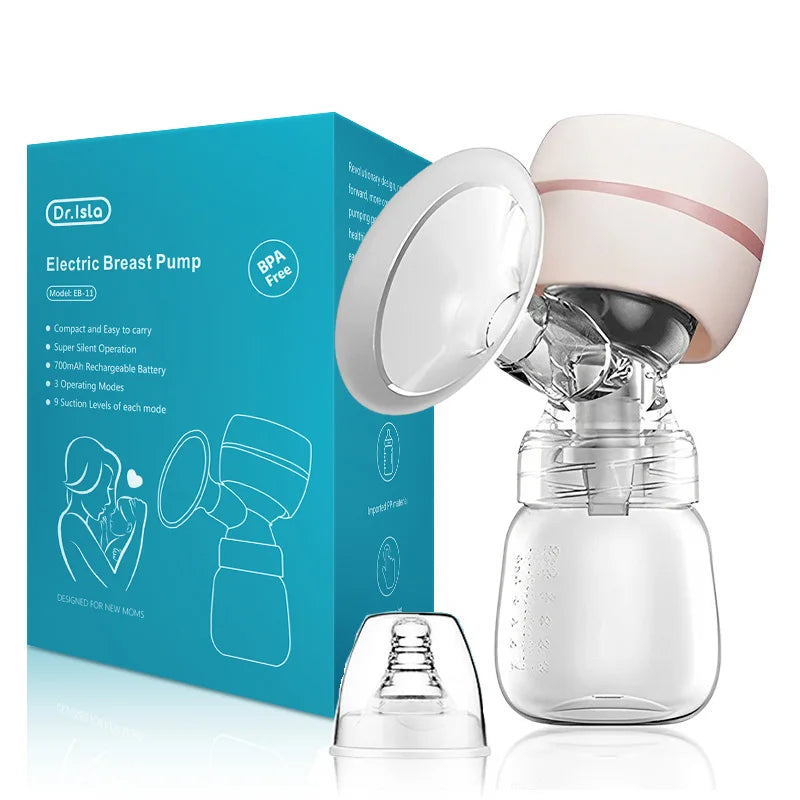 Electric Breast Pump Intelligent Integrated High Suction Breast Pump Breast Milk Postpartum Fortable Painless and Silent Breast