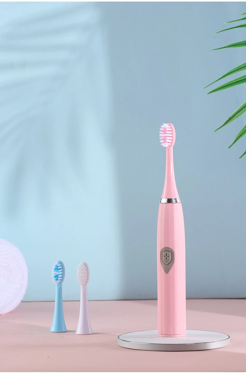 Electric Toothbrush for Adults Soft DuPont Bristle Portable Battery Endurance IPX6 Waterproof Intelligent Effective Oral Care