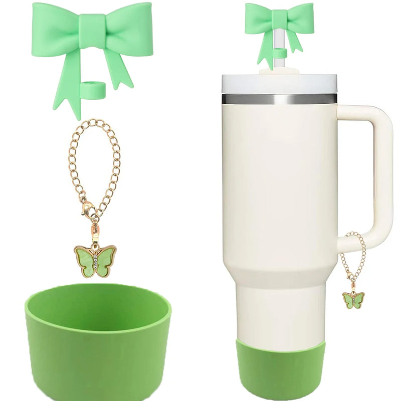 3 uds accesorios para taza Stanley 1 Uds. Tapa de cubierta de paja con lazo de 1