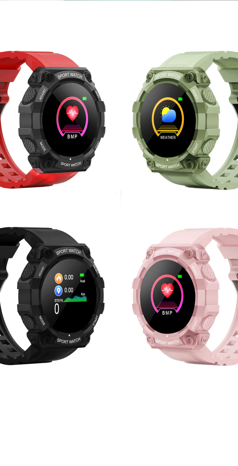 Y56 reloj inteligente con Bluetooth para hombre y mujer, pulsera táctil redonda