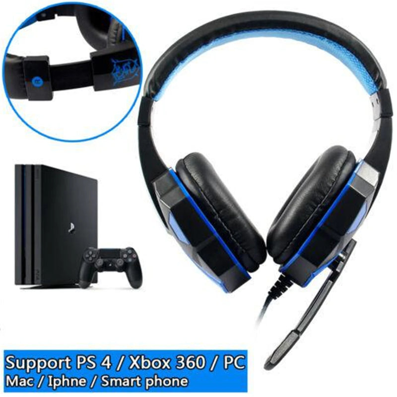 Subwoofer Gaming Headphone with Mic Over-Ear Headphones Bluetooth 5.3 40mm Driver 2.4G Cable RGB Headsets